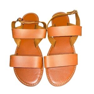 Zulily Brown Faux Leather Sandals – Size 7